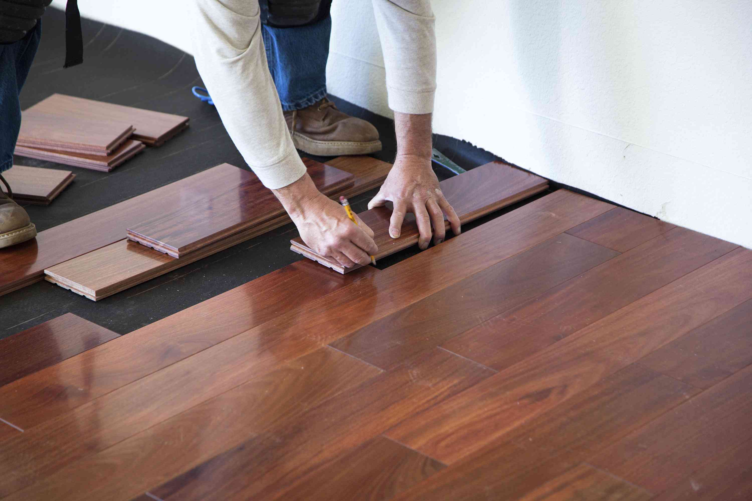 What to use instead of wood flooring in a bathroom