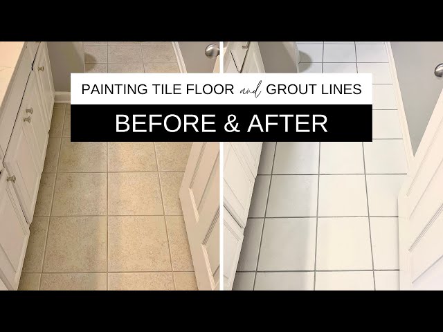 Can you paint grout lines