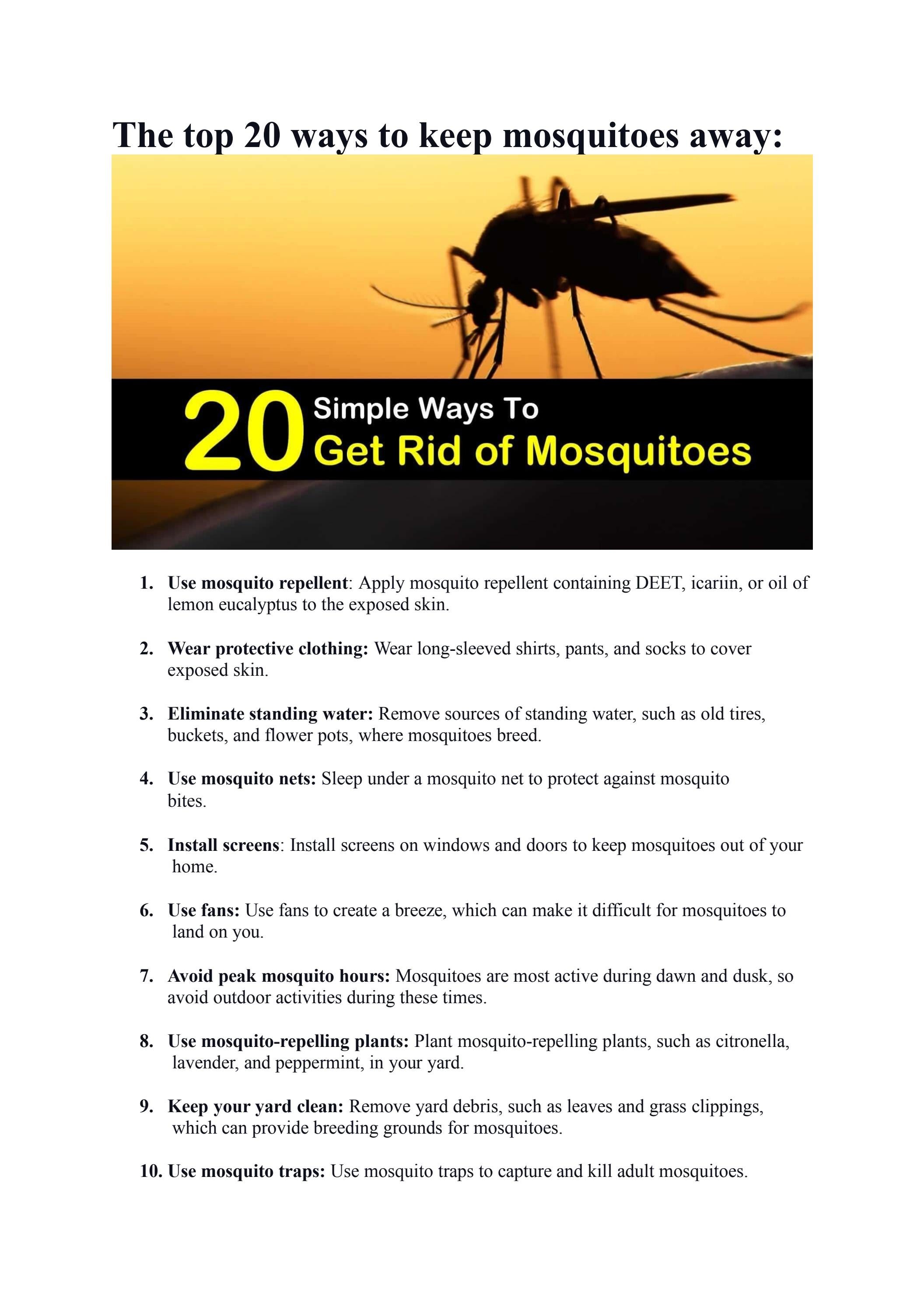 Do fans keep mosquitoes away What you need to know to deter the pest effectively