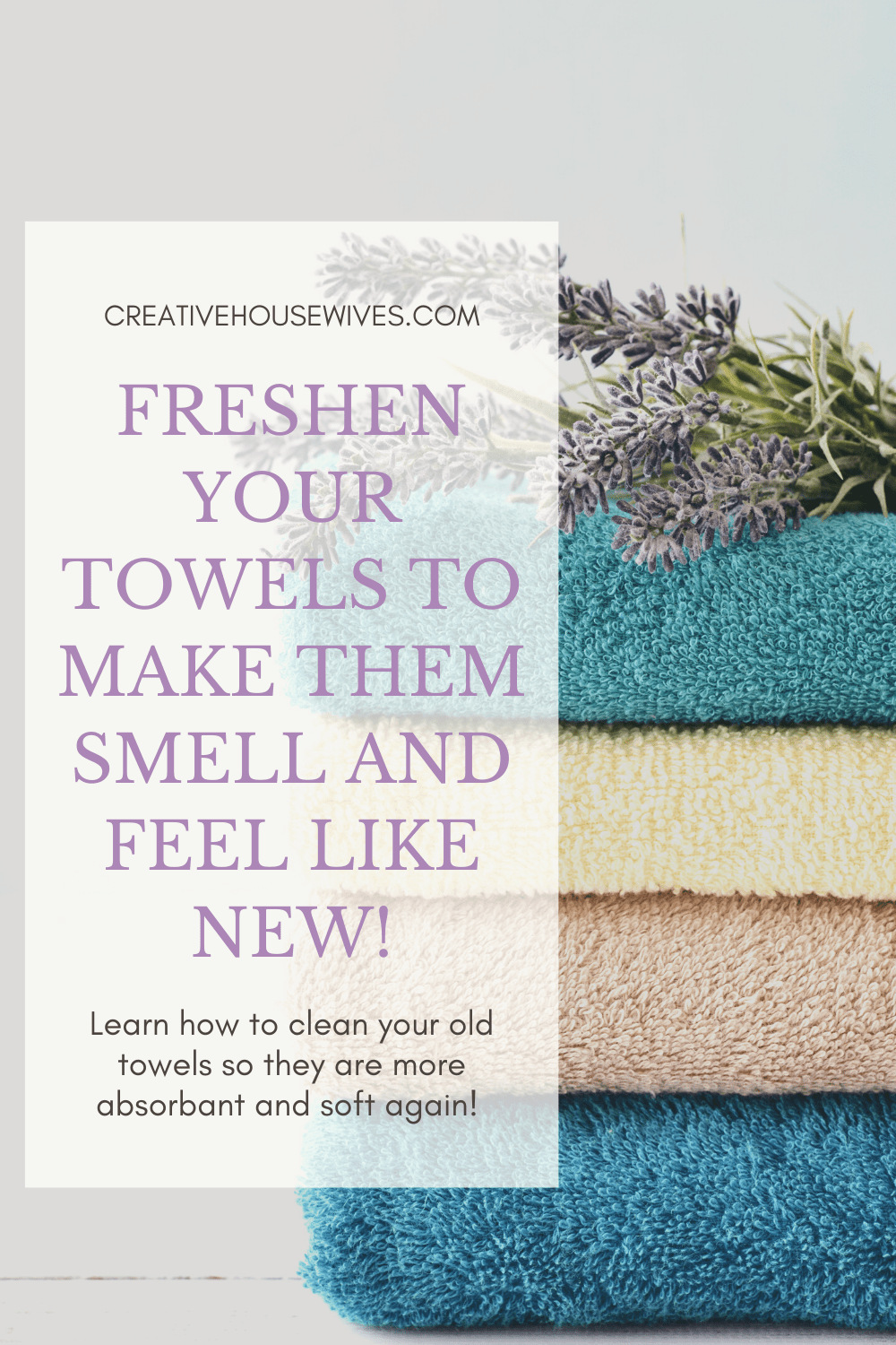 How to wash towels with vinegar – for soft and fresh-smelling results