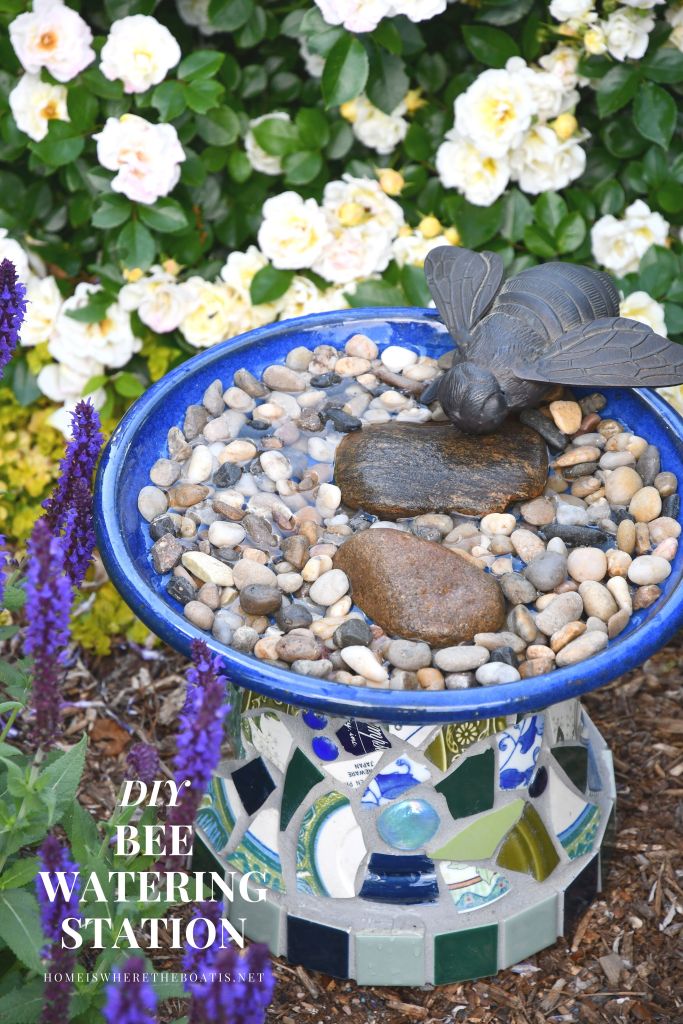 How to make a bee watering station