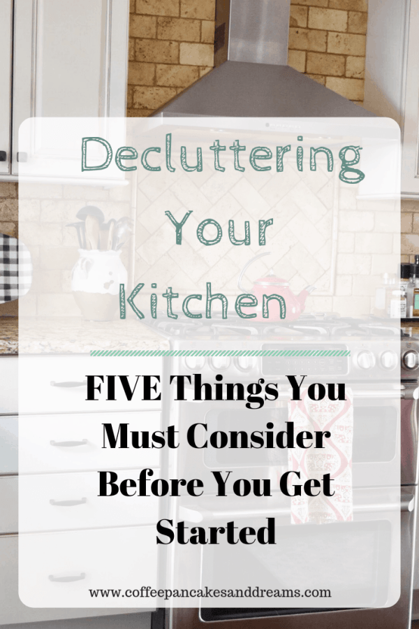 How do I declutter a messy kitchen