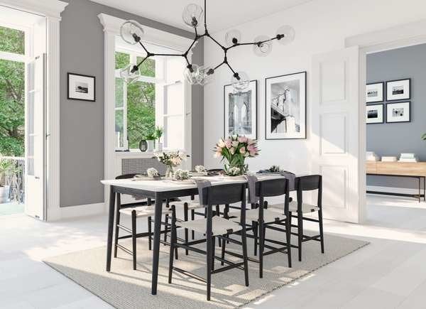 13 Hang dining room lighting low – but not too low