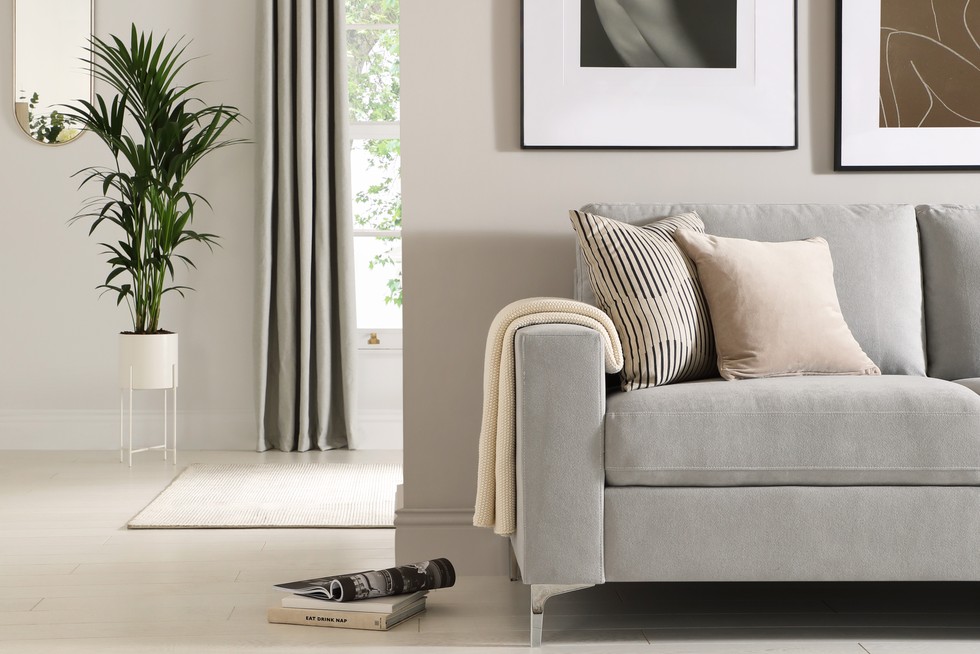 7 Choose a grey corner sofa for open-plan designs