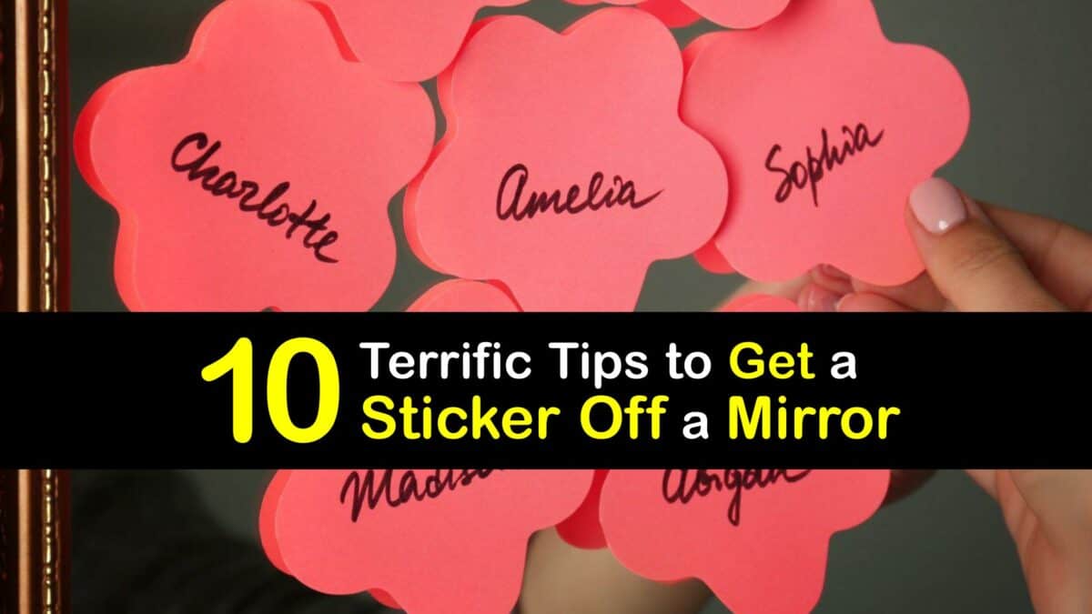 Does vinegar remove stickers from glass