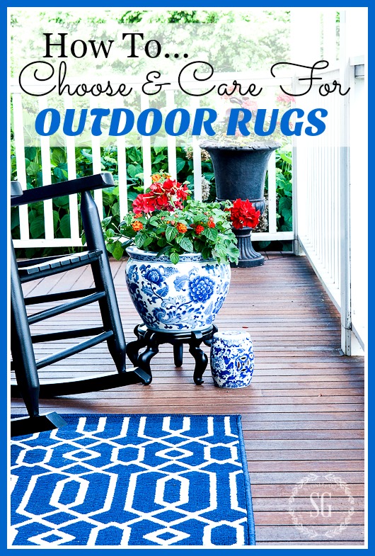 5 Using outdoor rugs on decking