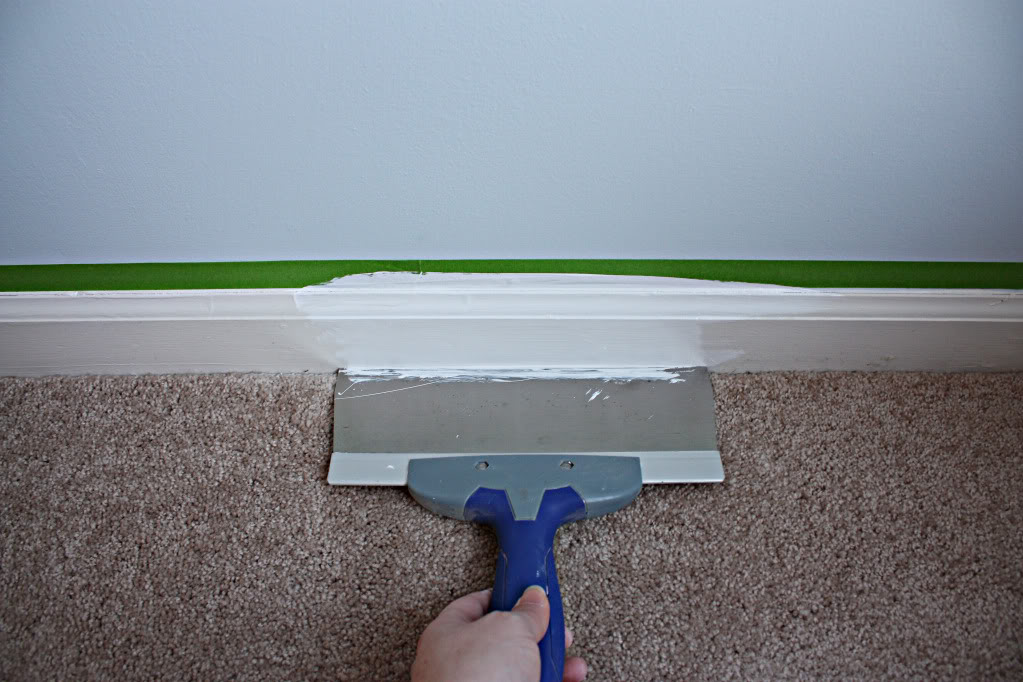 Q: What type of brushes or tools should I use to paint trims without damaging the carpets?
