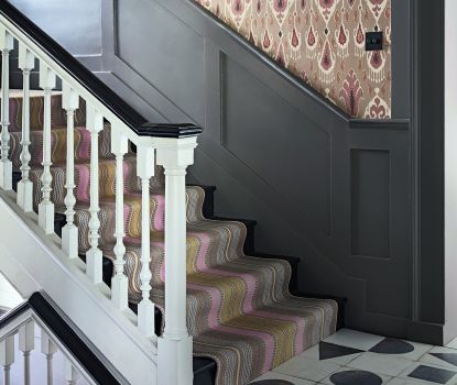 4 Bring rich color to a hall and staircase