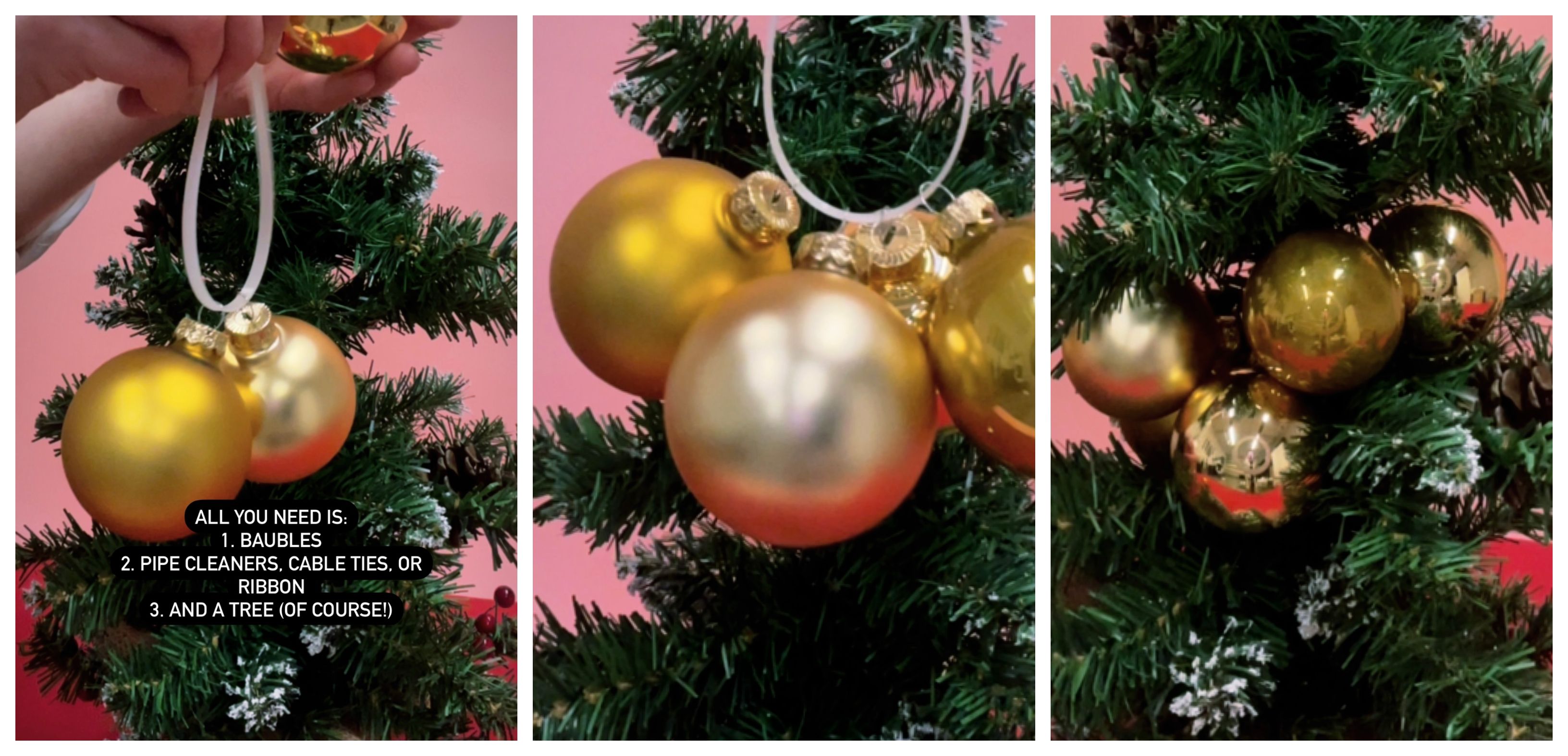 3 Frame your favorite ornaments as festive artwork
