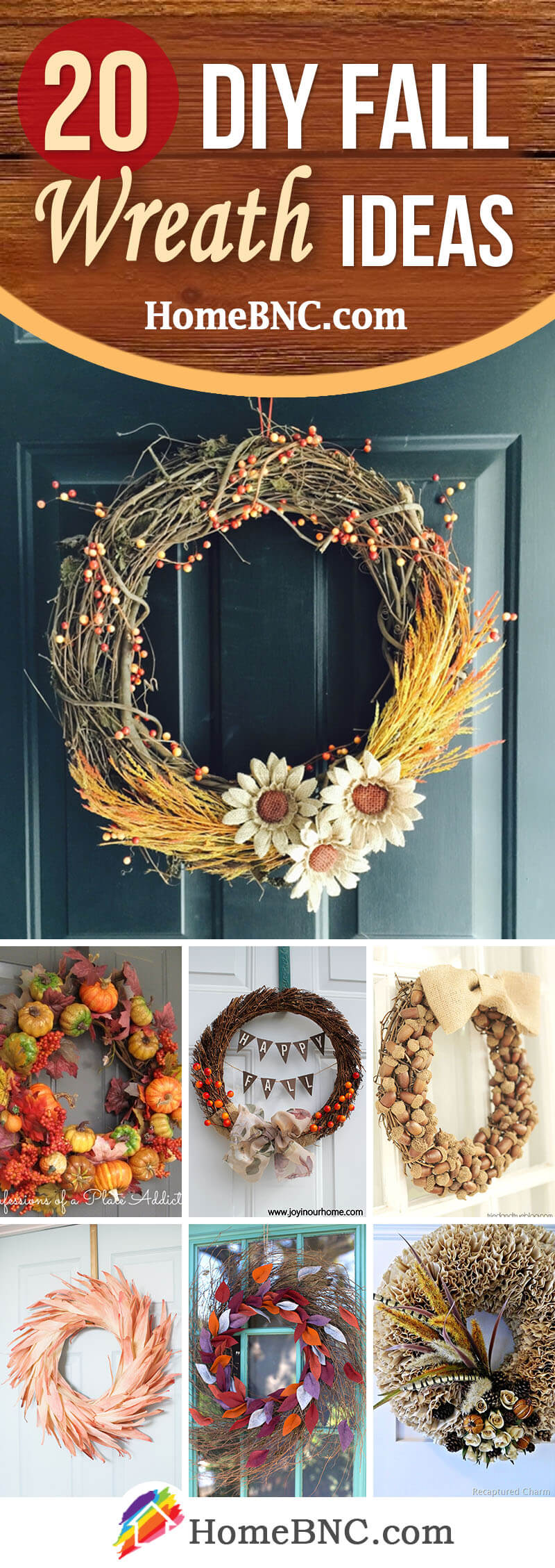 1 Make a simple fall wreath