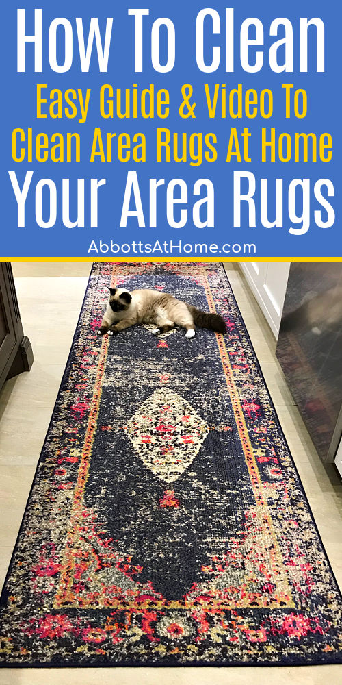 How to clean an area rug – an expert guide