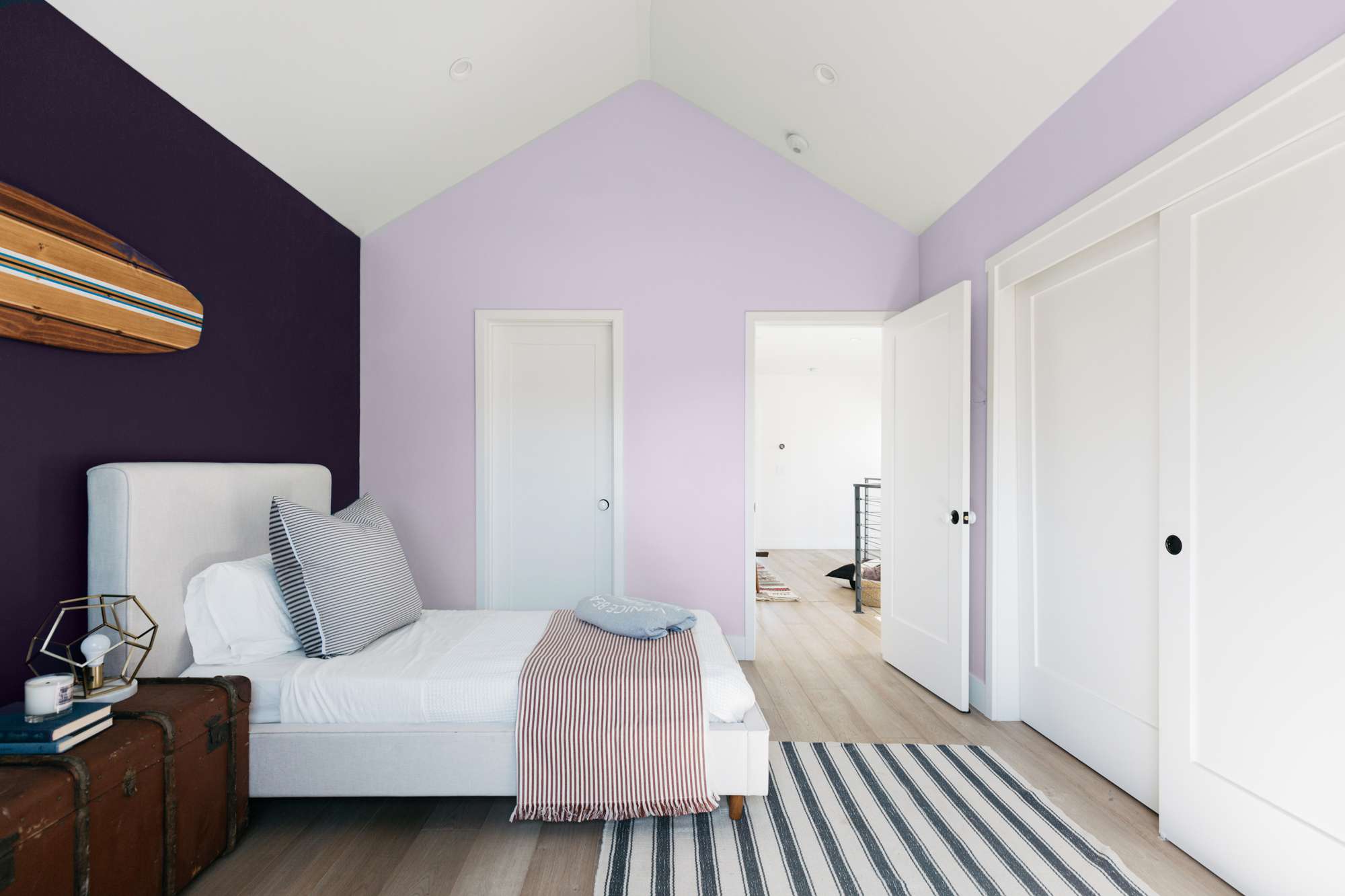 3 Create cozy living spaces with a versatile dark purple