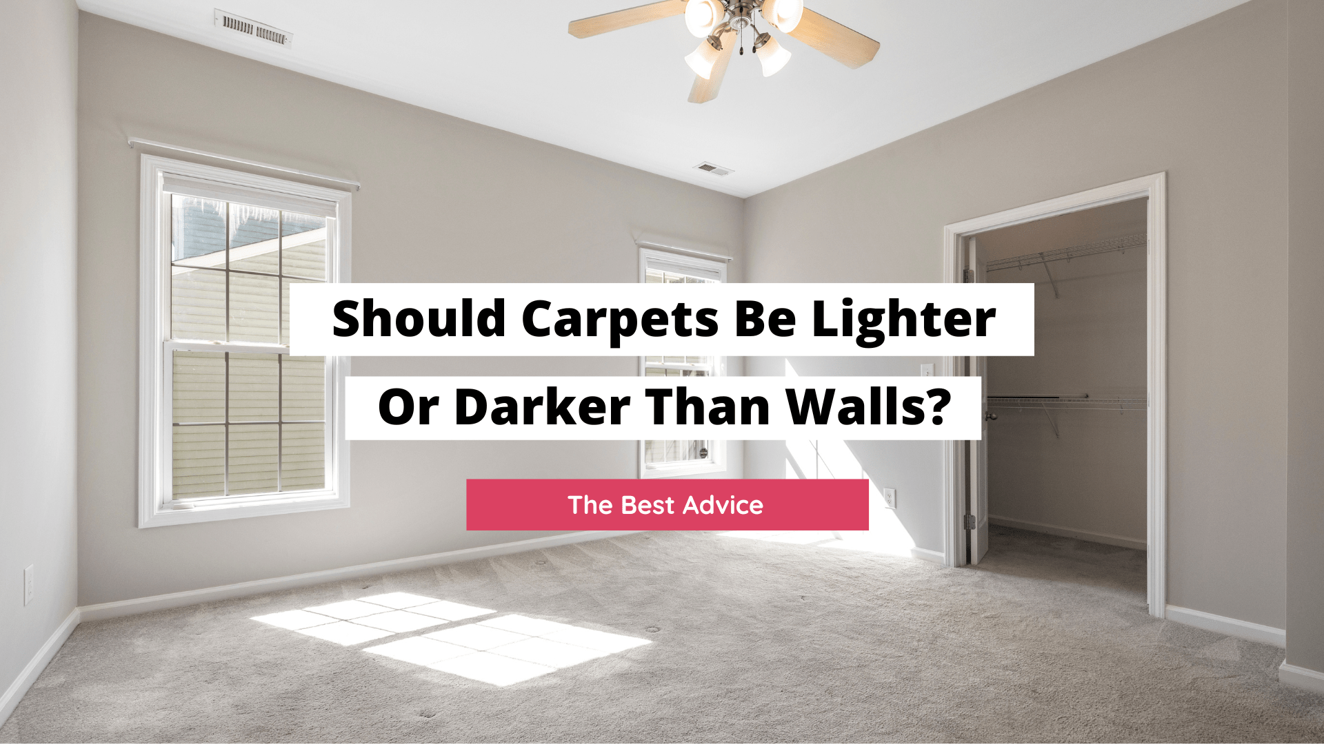 Why choose carpet that's lighter than walls