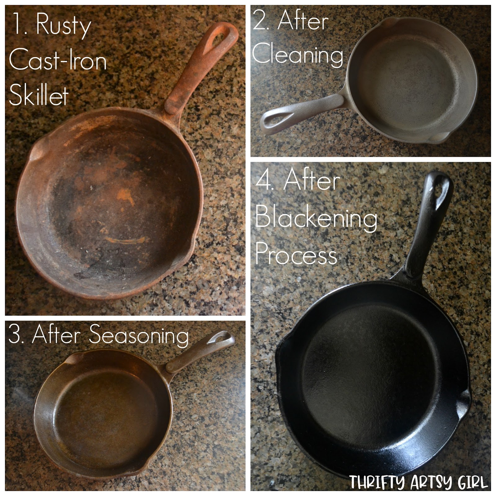 How to clean cast iron – remove rust reseason and refinish
