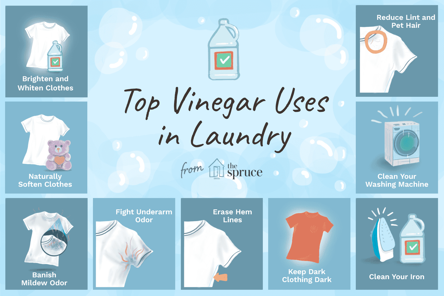 2 Using white vinegar to brighten your wash